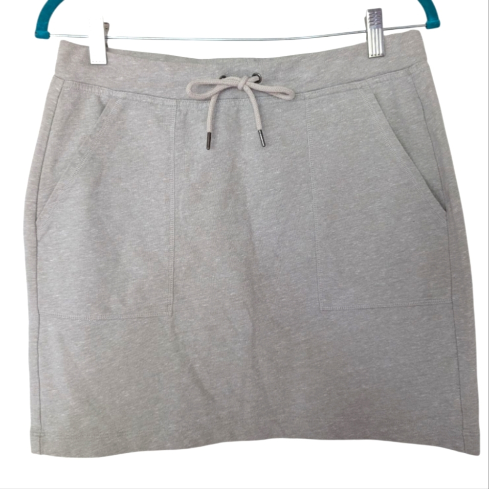 J. Crew Mercantile Women's Sweatshirt Skirt Light Gray Size S Mini Summer